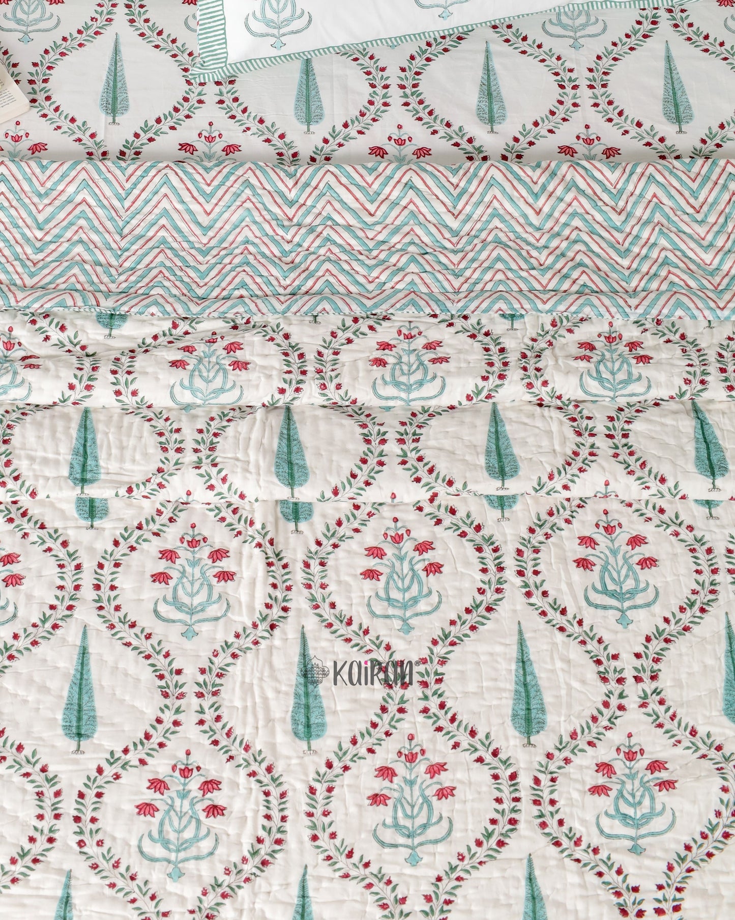 AGRA HAND BLOCK PRINTED QUILT