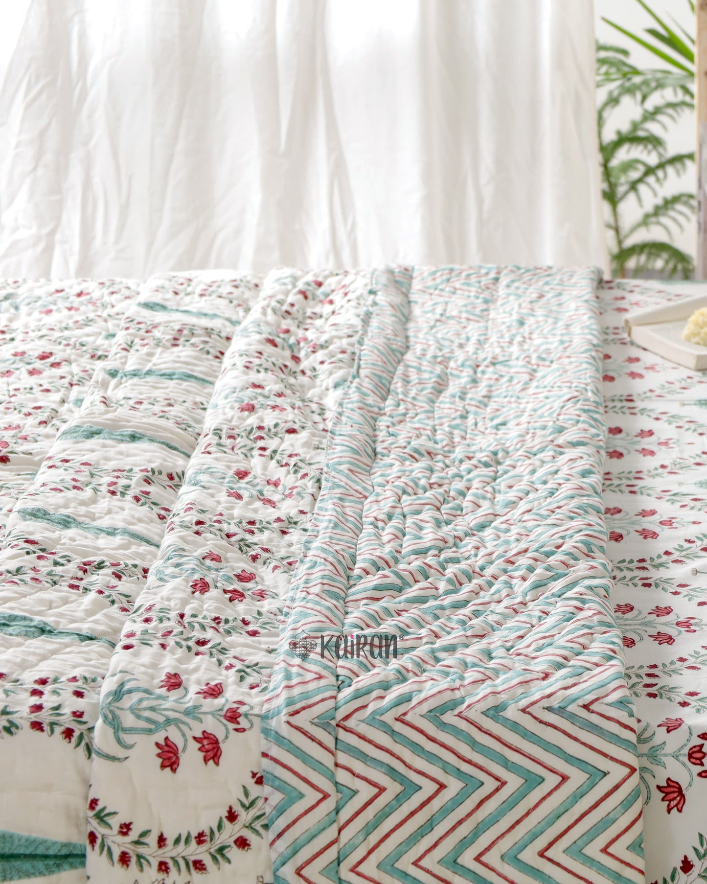 AGRA HAND BLOCK PRINTED QUILT