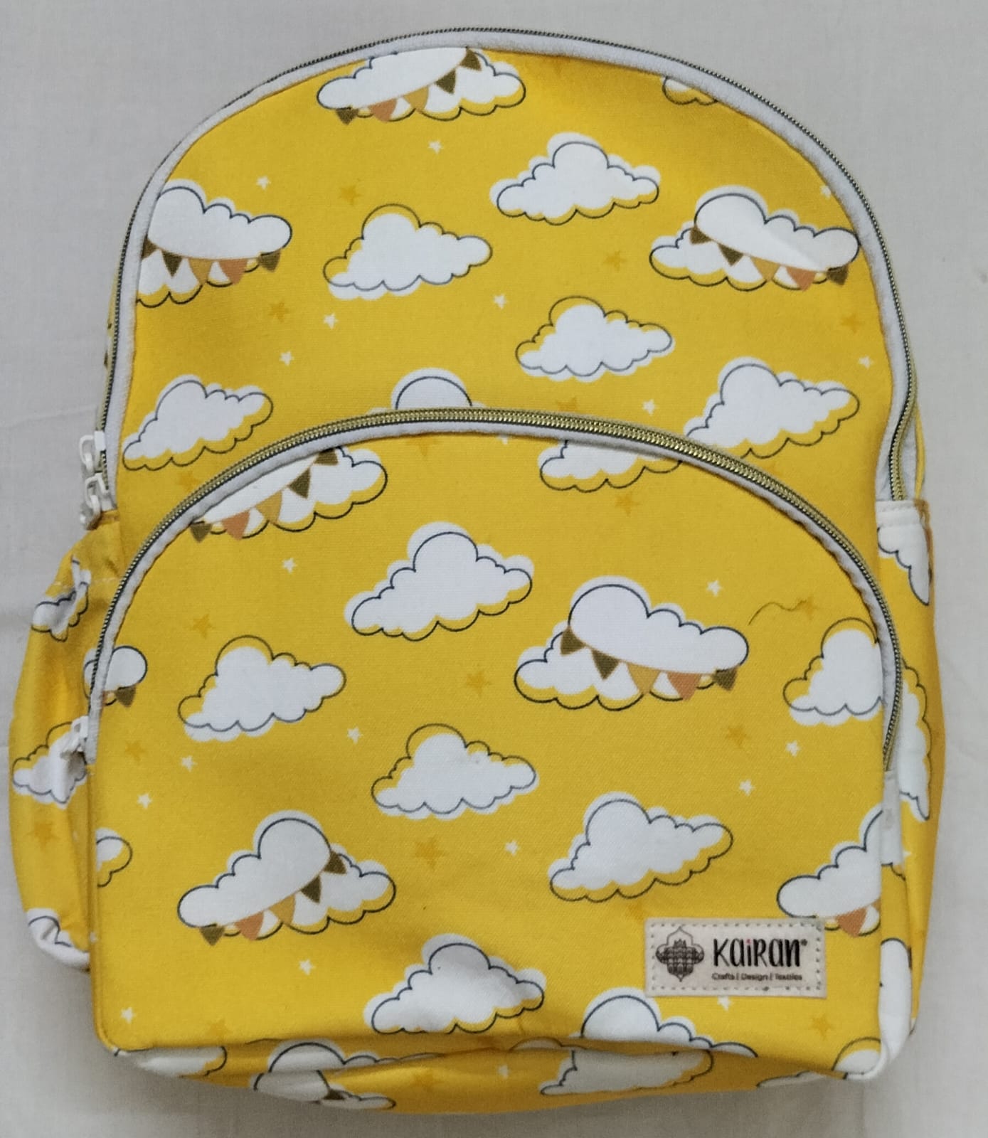 Backpack Clouds Print Personalized Bag