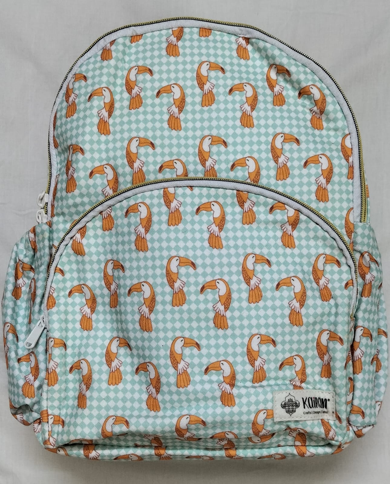 Backpack Toucan Print Personalized Bag