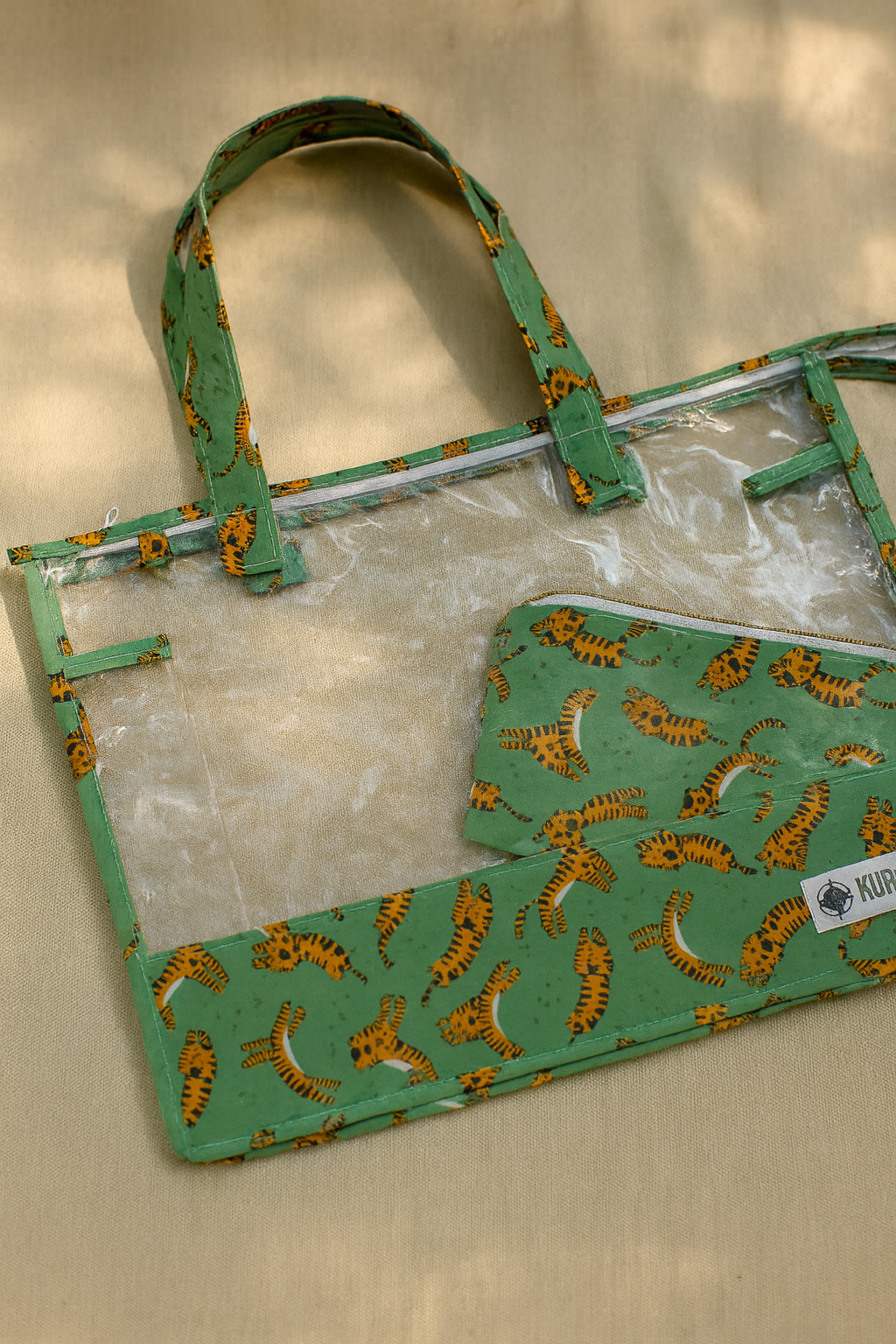 Swim/Art Little Tiger Print Personalised Bag
