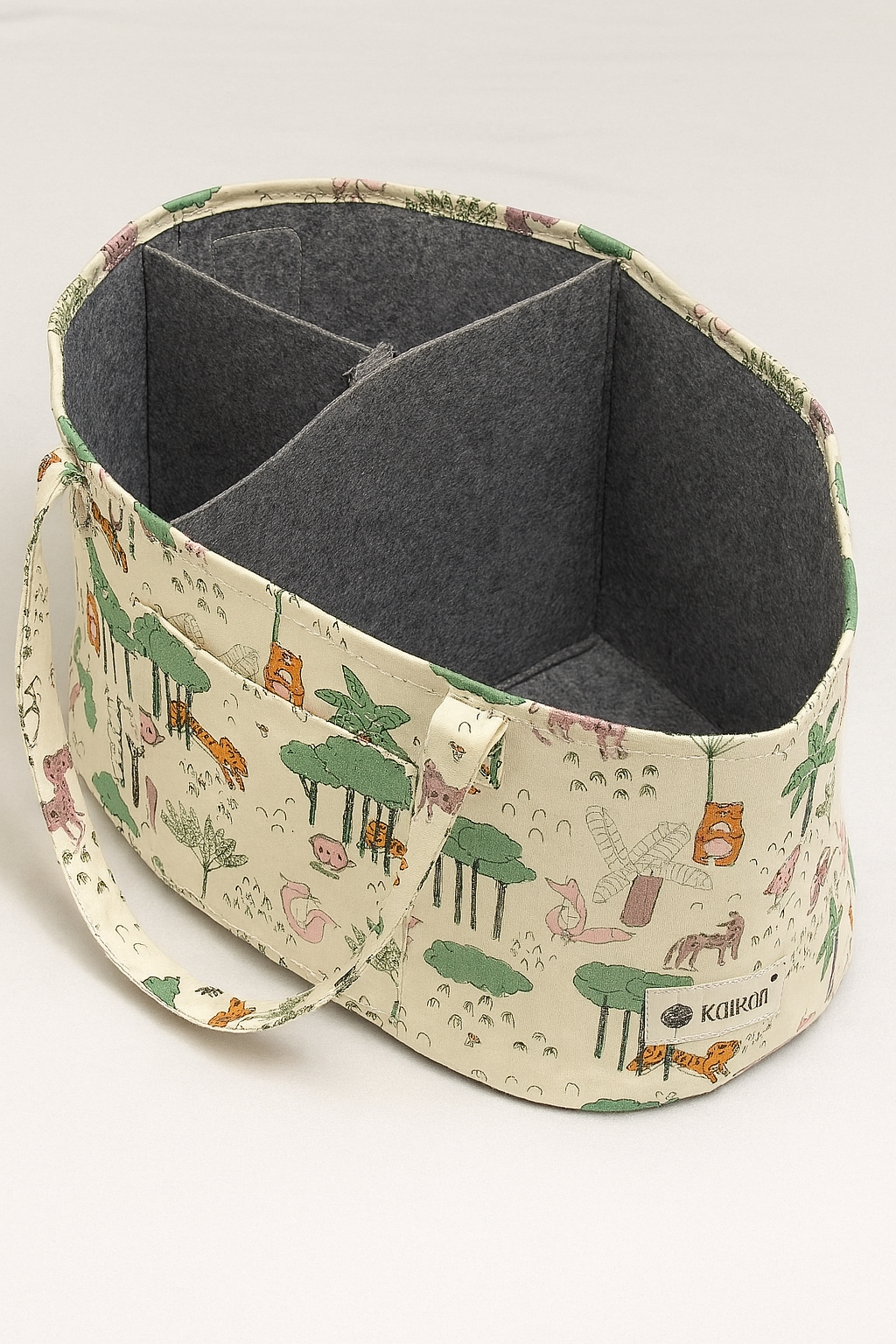 Oval Diaper Caddy Jungle Book Print Personalised Bag