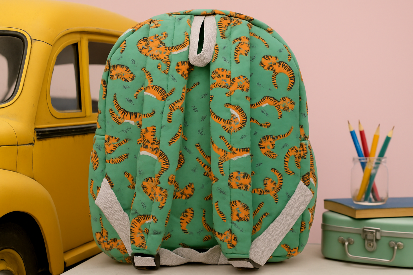 Backpack Little Tiger Print Personalized Bag