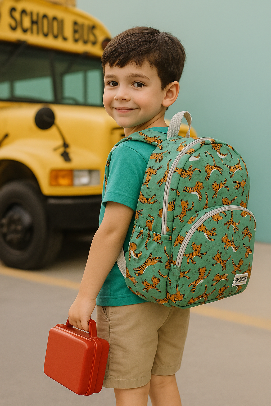 Backpack Little Tiger Print Personalized Bag