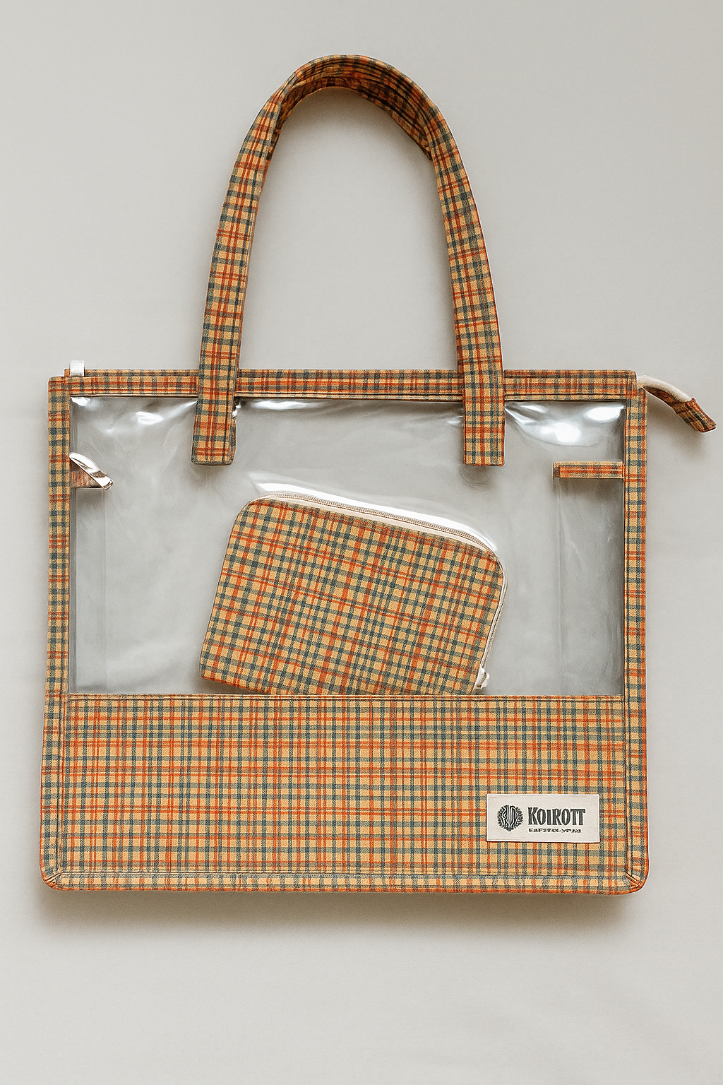 Swim/Art Checks Print Personalised Bag