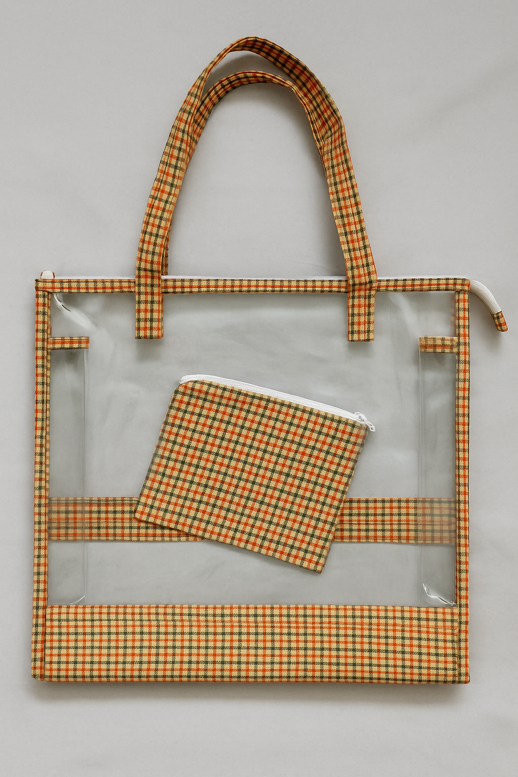 Swim/Art Checks Print Personalised Bag