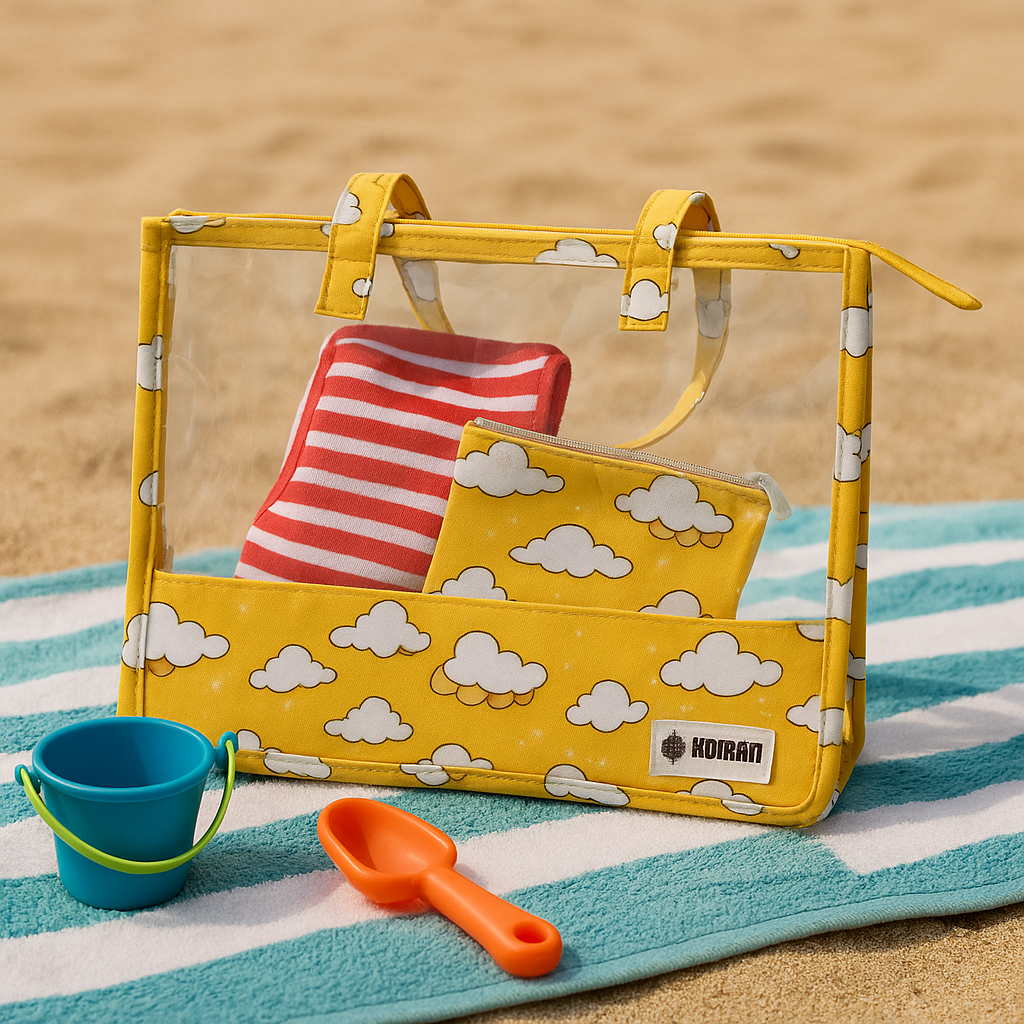 Swim/Art Clouds Print Personalised Bag