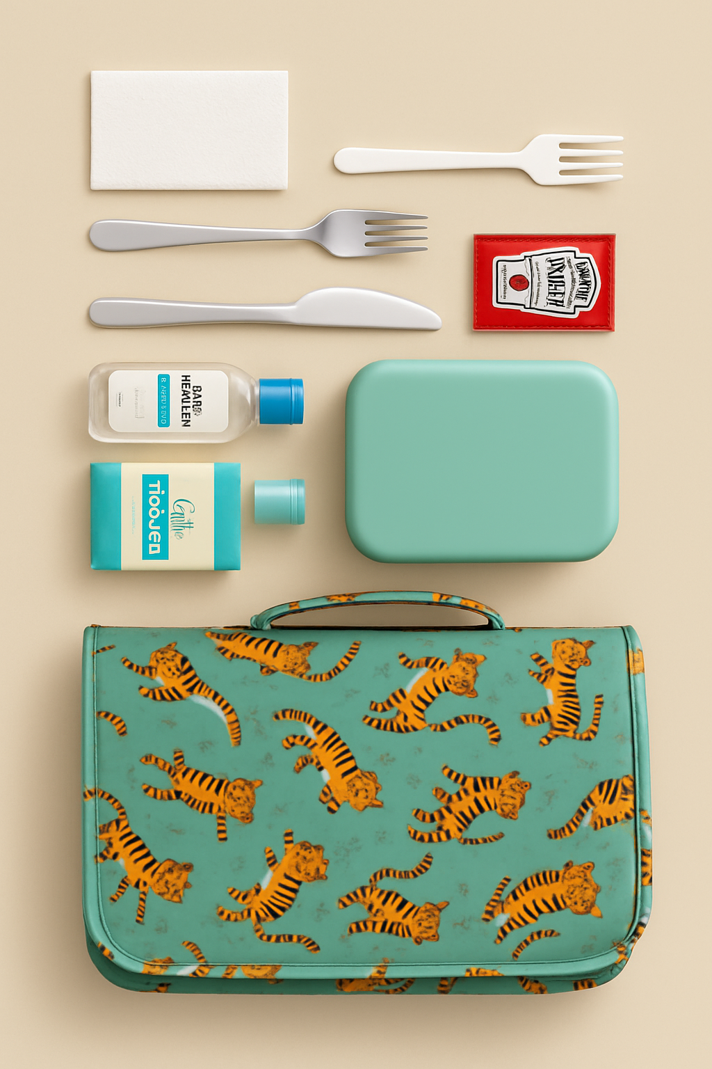 Lunch Bag Little Tiger Print Personalized Bag