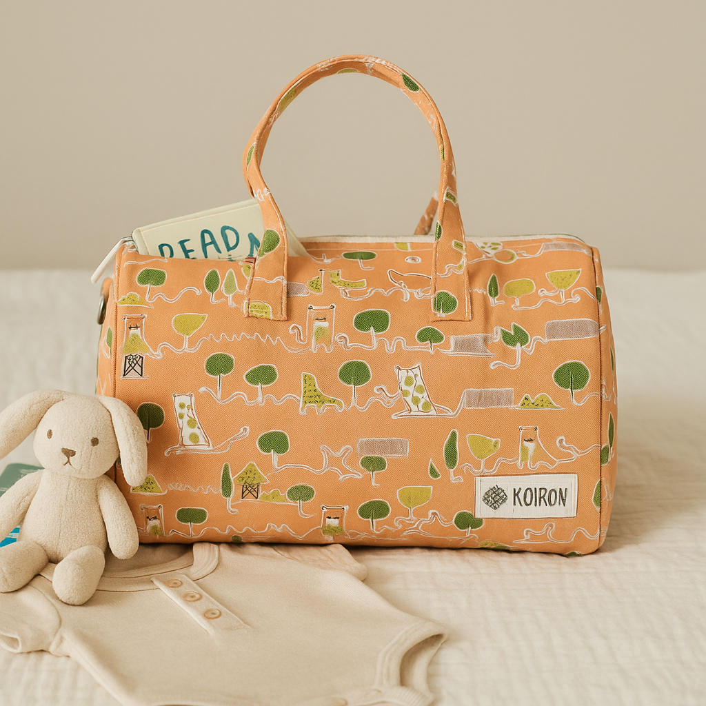 Mini Duffle/Diaper Old MacDonald print Personalised Bag