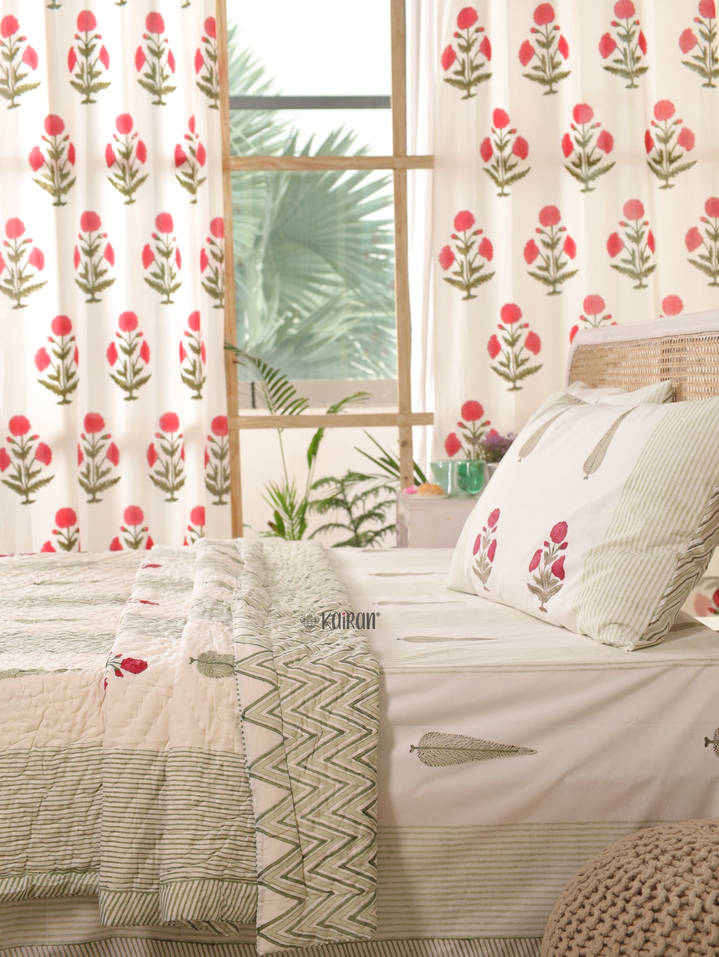 GULMARG HAND BLOCK PRINTED BEDDING SET