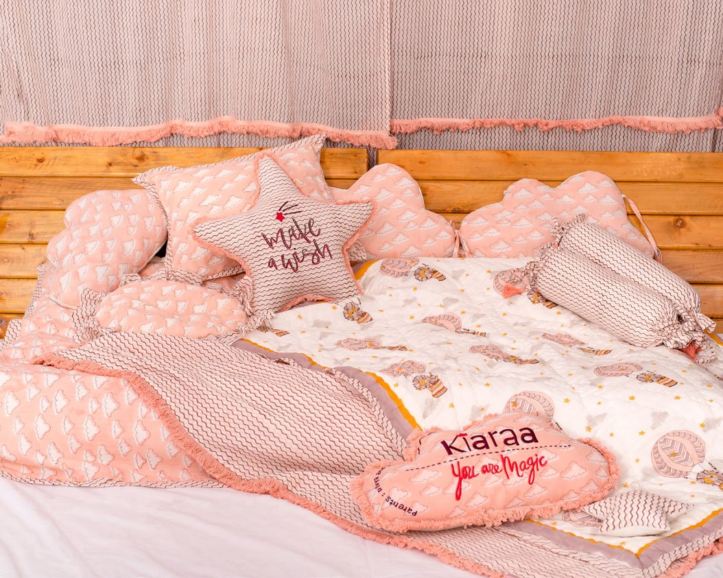 The Roaring Princess – Hand Block Print Reversible Cotton Quilt for Kids