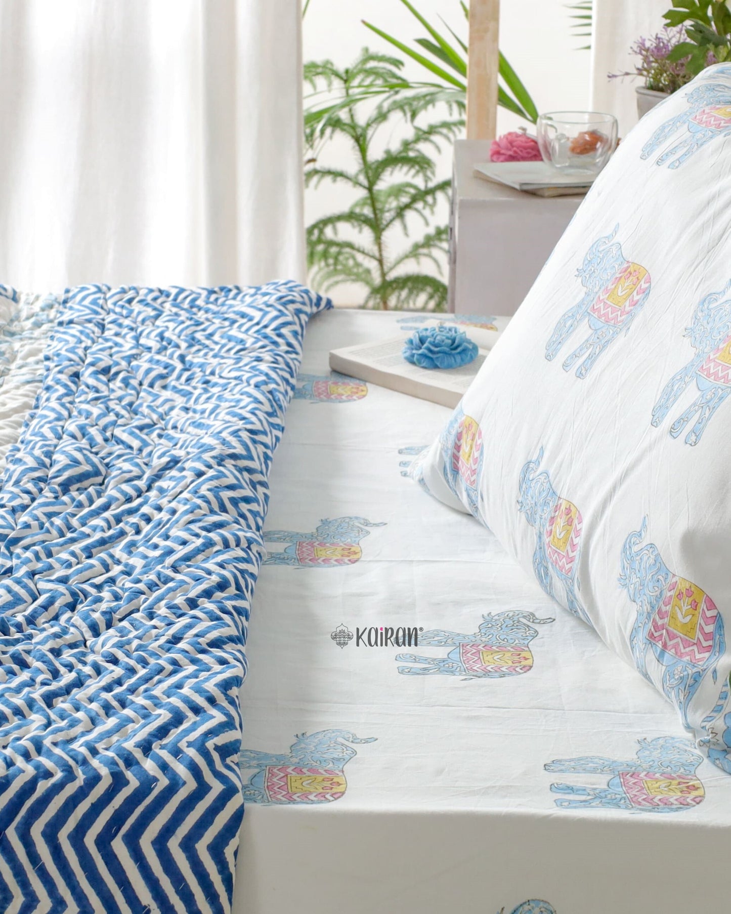 JAIPUR HAND BLOCK PRINTED BEDDING SET
