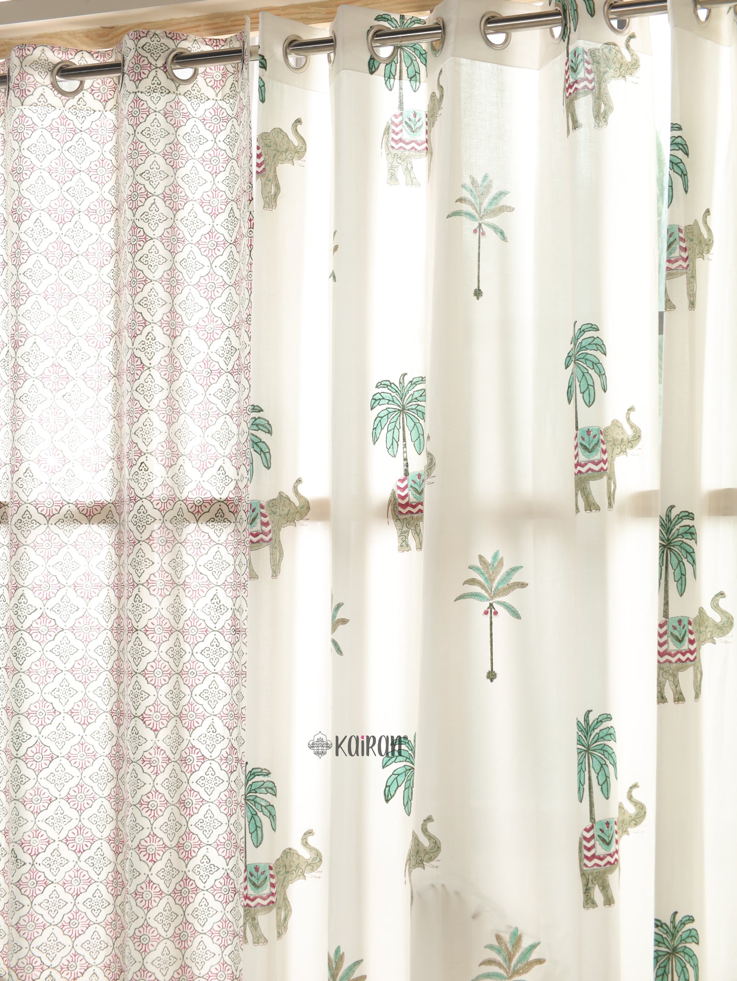 KERALA HAND BLOCK PRINTED CURTAINS