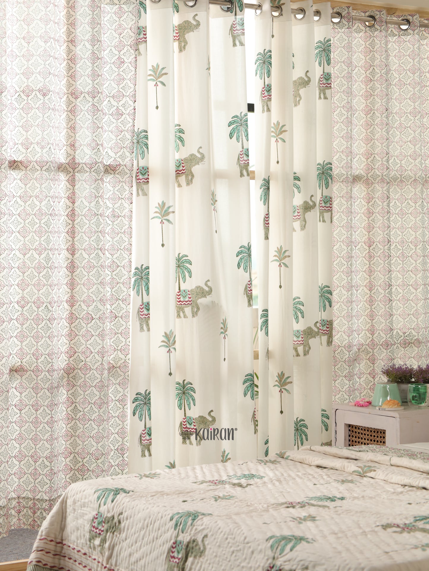 KERALA HAND BLOCK PRINTED CURTAINS