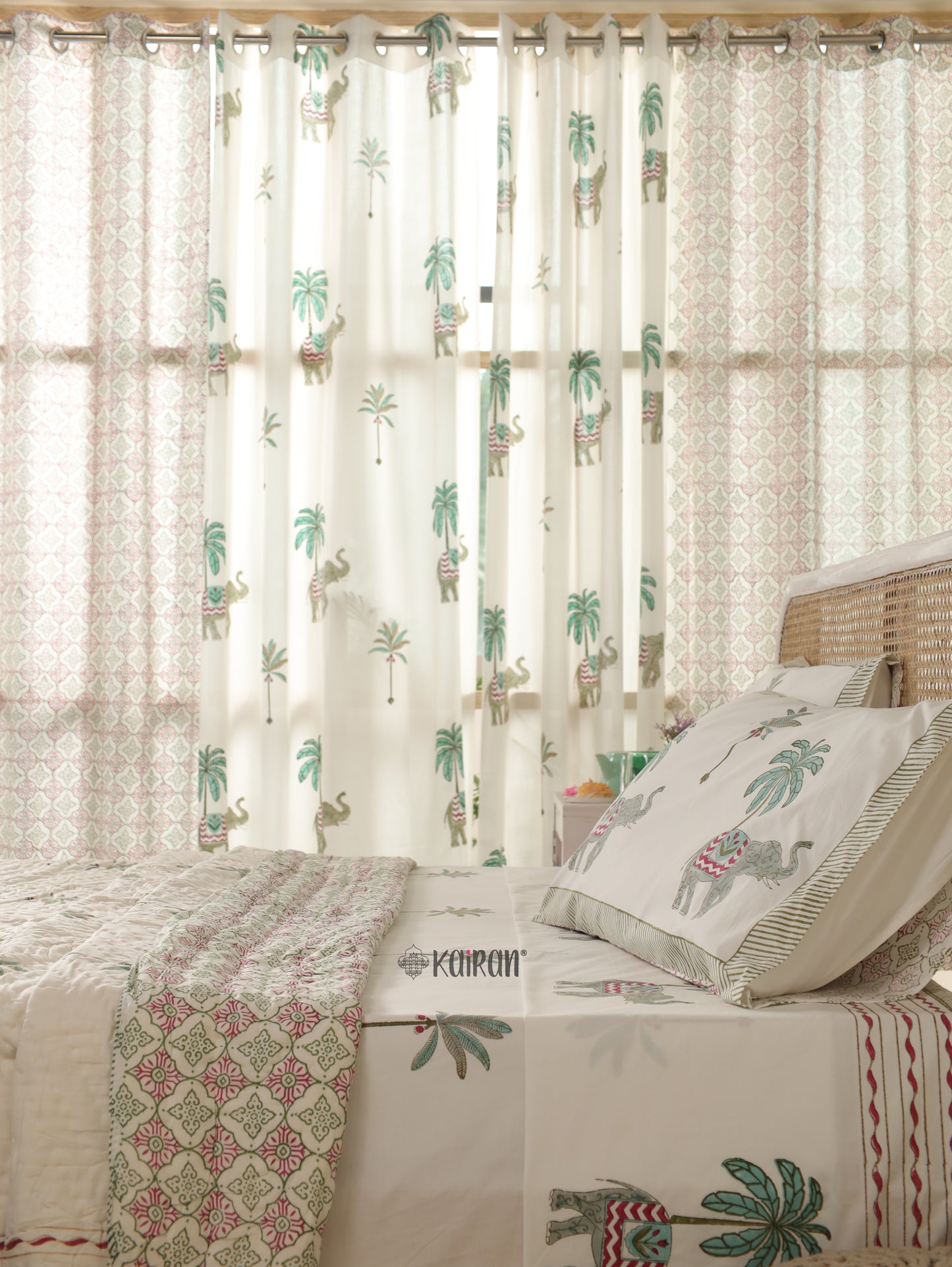 KERALA HAND BLOCK PRINTED CURTAINS