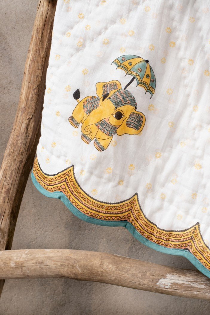 The Majestic Gaja Reversible Kids Cotton Quilt