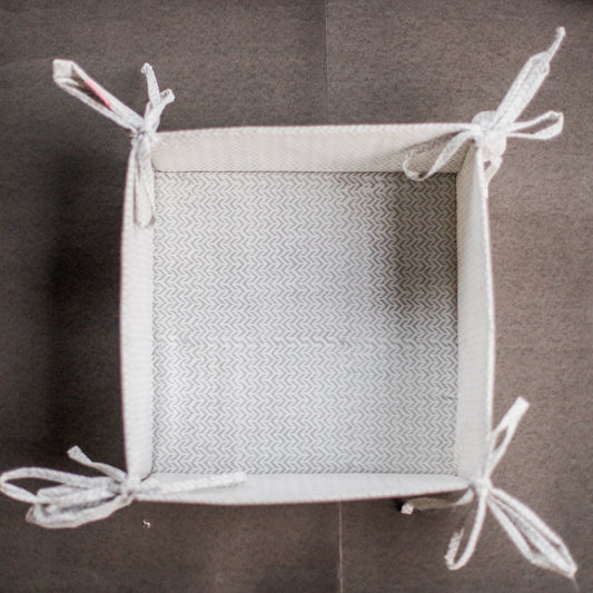 Machali Aur Naav - Hand Block Print Foldable Utility Basket