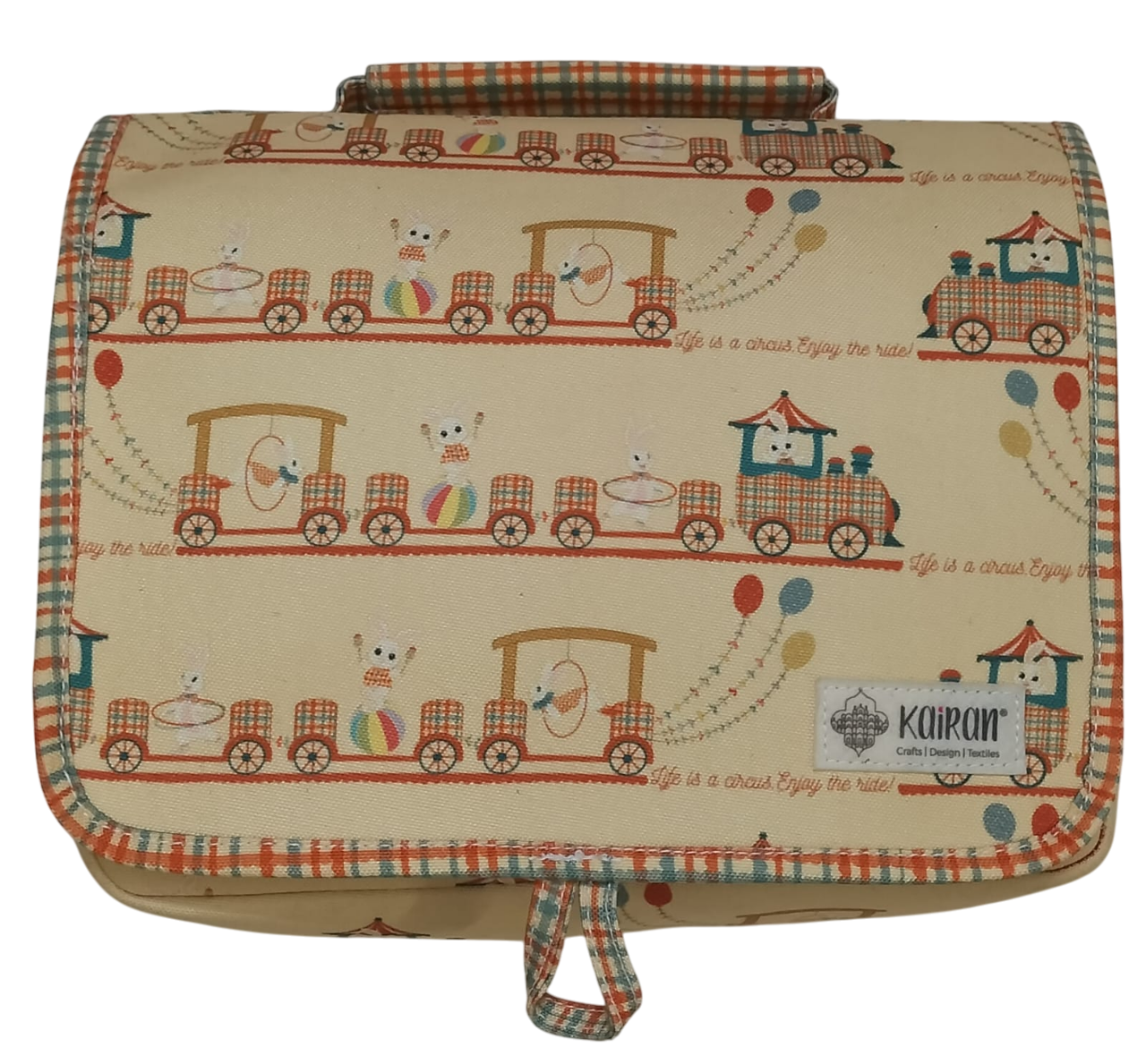 Lunch Bag Circus Train Print Personalized Bag