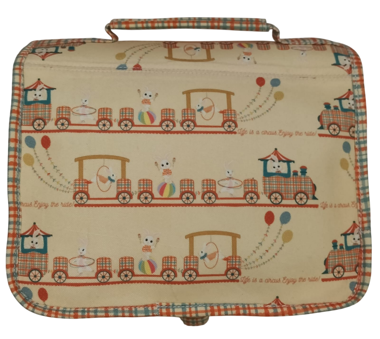 Lunch Bag Circus Train Print Personalized Bag