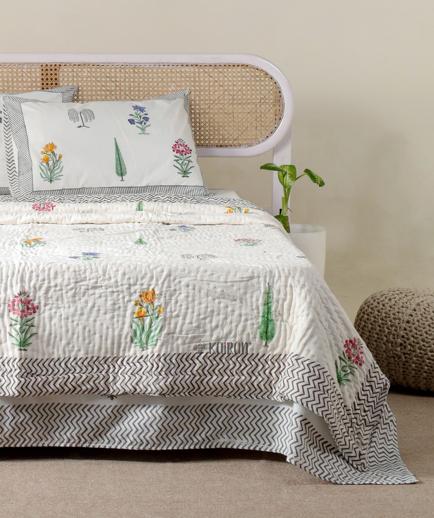 MADURAI HAND BLOCK PRINTED BEDDING SET