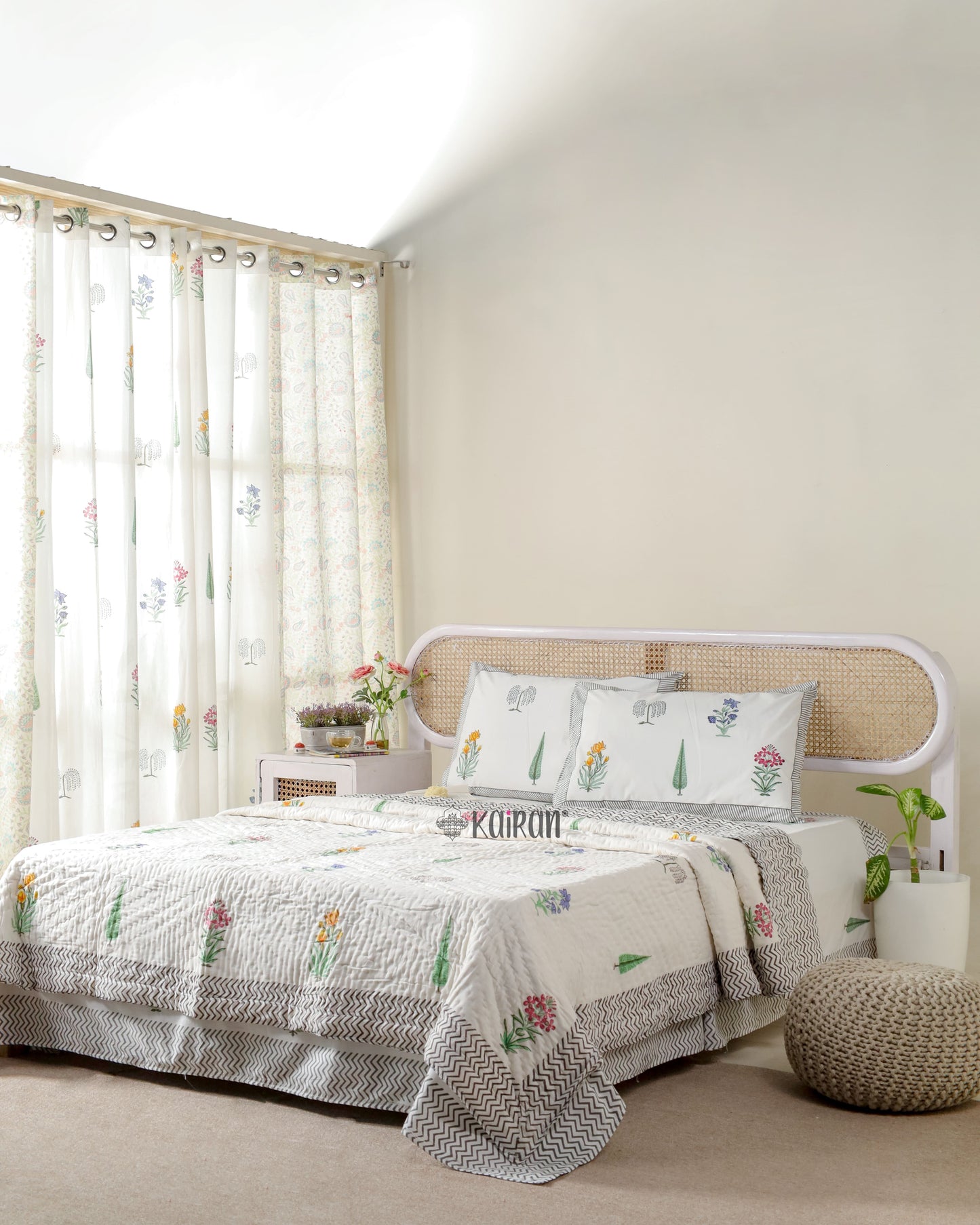 MADURAI HAND BLOCK PRINTED BEDDING SET