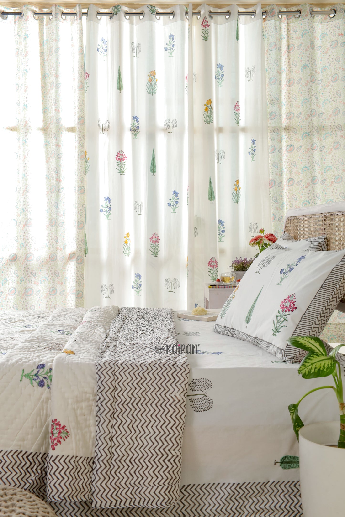 MADURAI HAND BLOCK PRINTED BEDDING SET