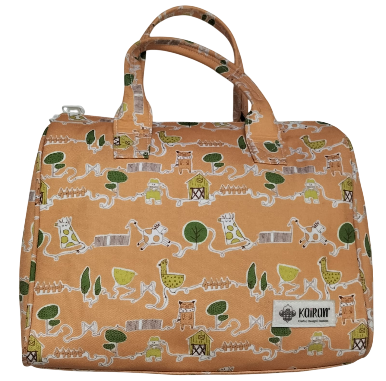 Mini Duffle/Diaper Old MacDonald print Personalised Bag