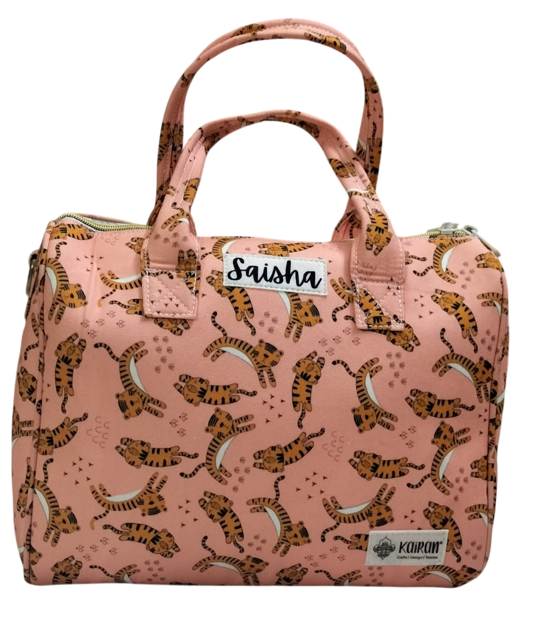 Mini Duffle/Diaper Little Tigress print Personalised Bag