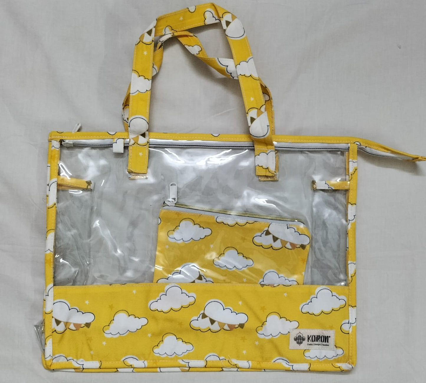 Swim/Art Clouds Print Personalised Bag