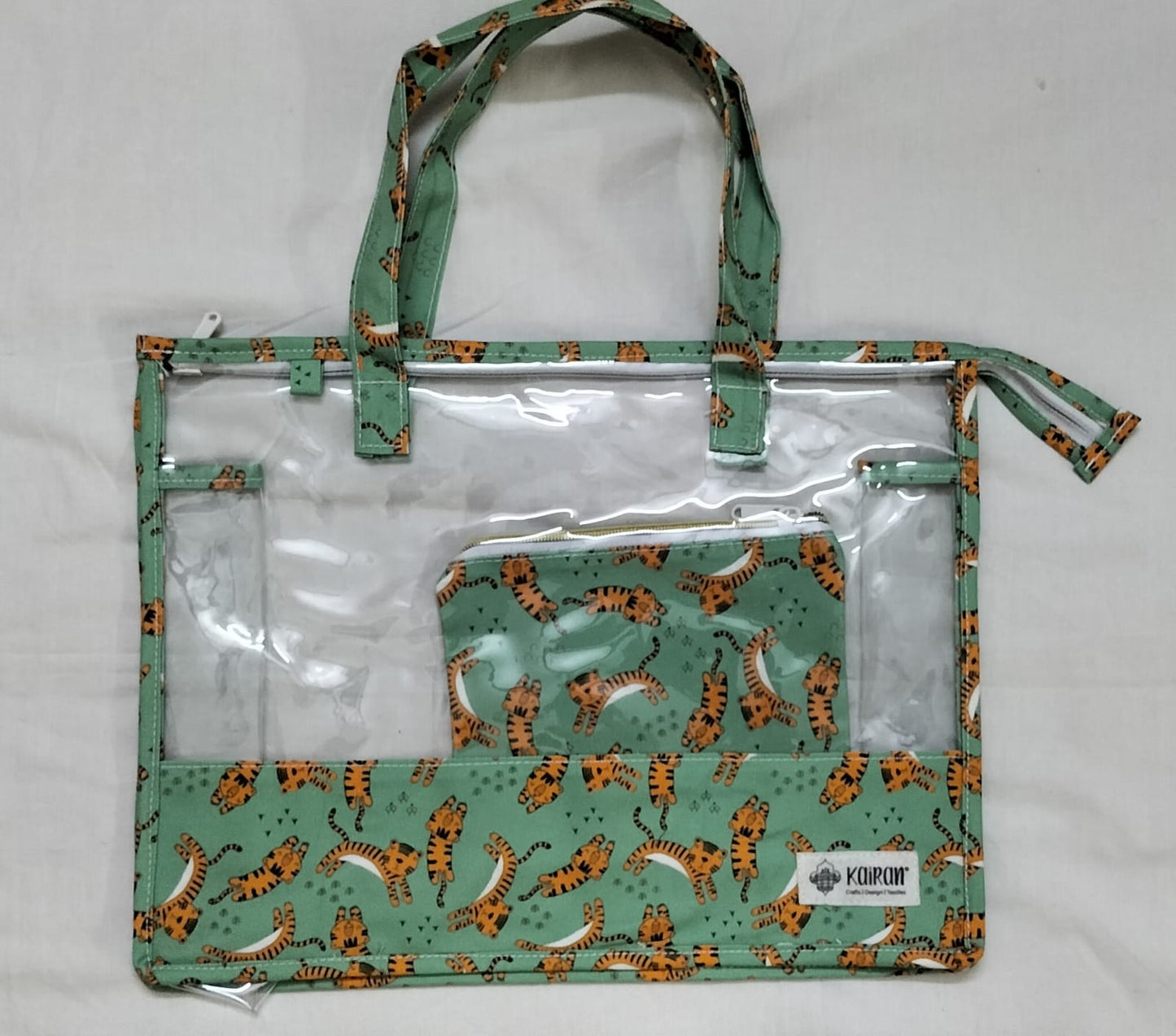 Swim/Art Little Tiger Print Personalised Bag