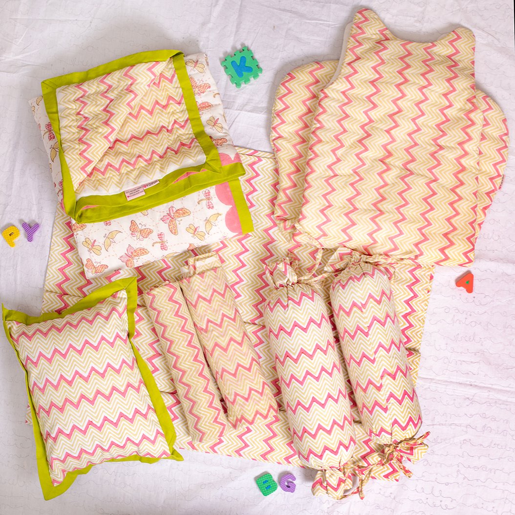 The Colorful Wings - Hand Block Print Sleeping Bag