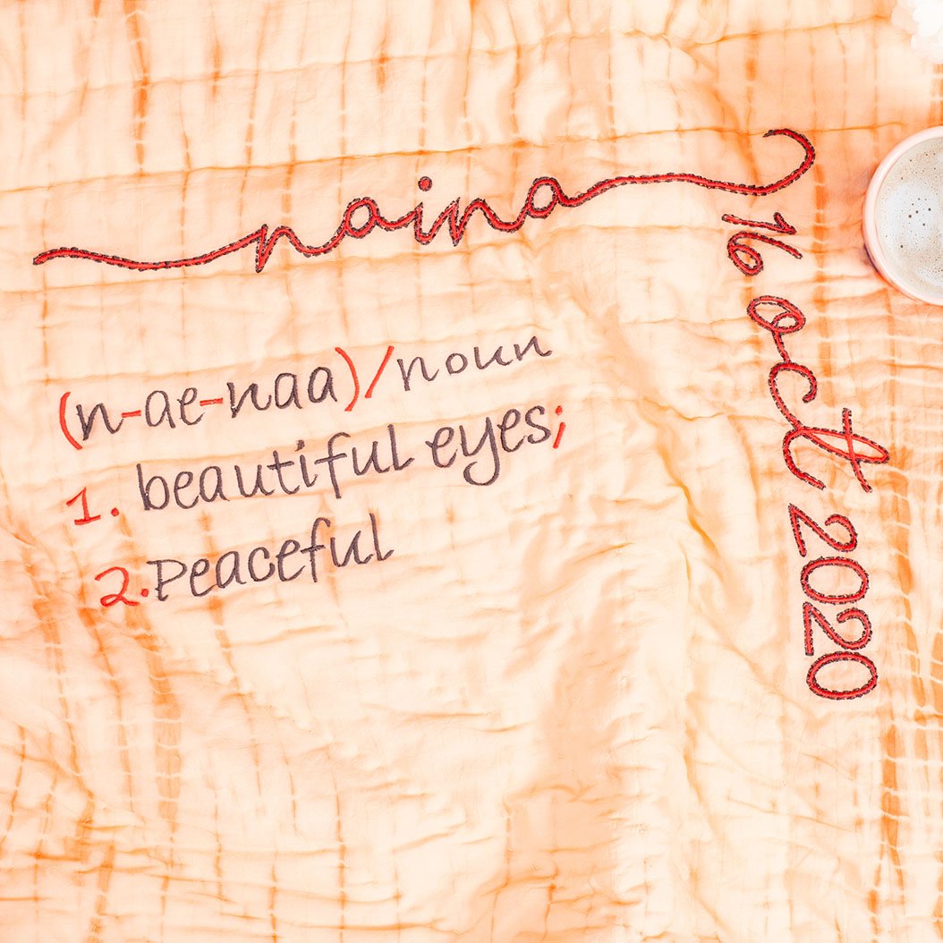 Tarang – Peach Shibori Dyed Reversible Cotton Quilt