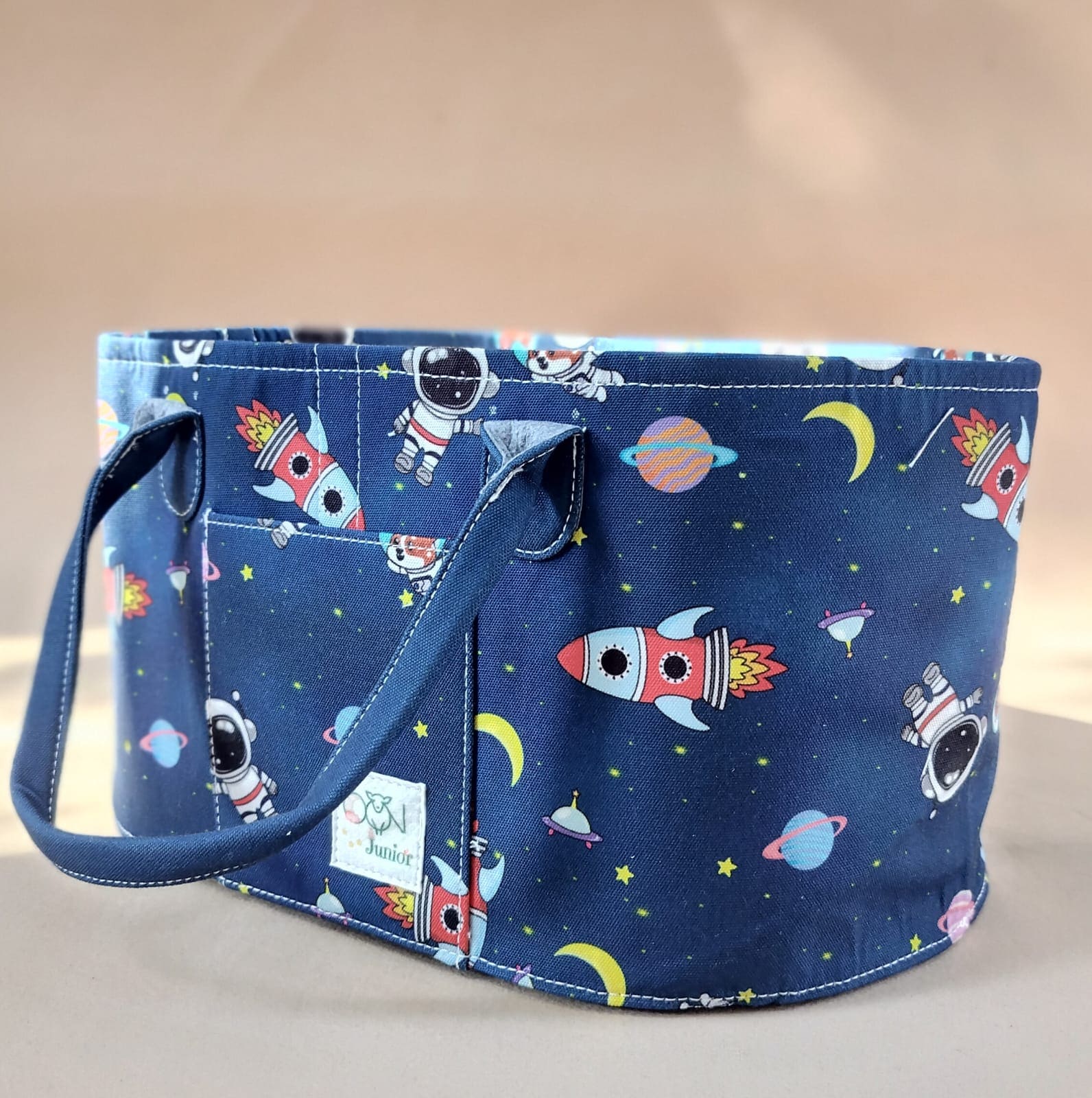 Junior Mess Free Oval Personalised Diaper Caddy