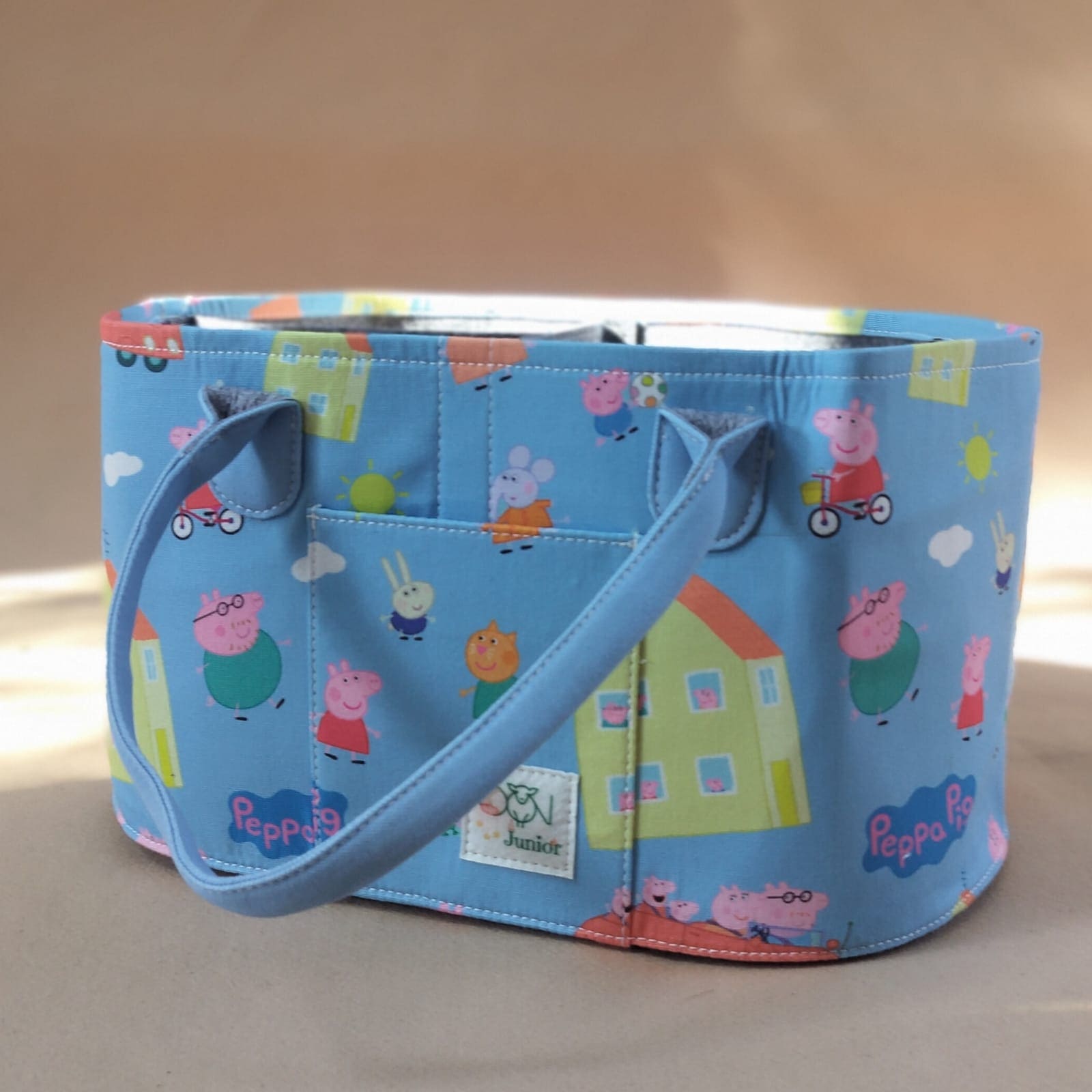 Junior Mess Free Oval Personalised Diaper Caddy