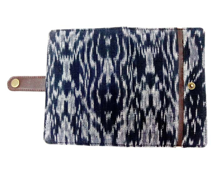 Black Ikat Handcrafted - Meraki Passport holder