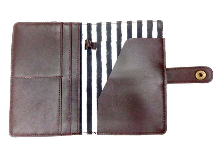 Black Ikat Handcrafted - Meraki Passport holder