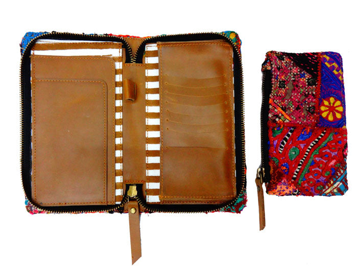 Multi colour Handcrafted - Meraki Passport holder