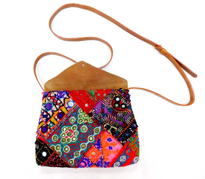 Multi colour handcrafted -Triangle bags