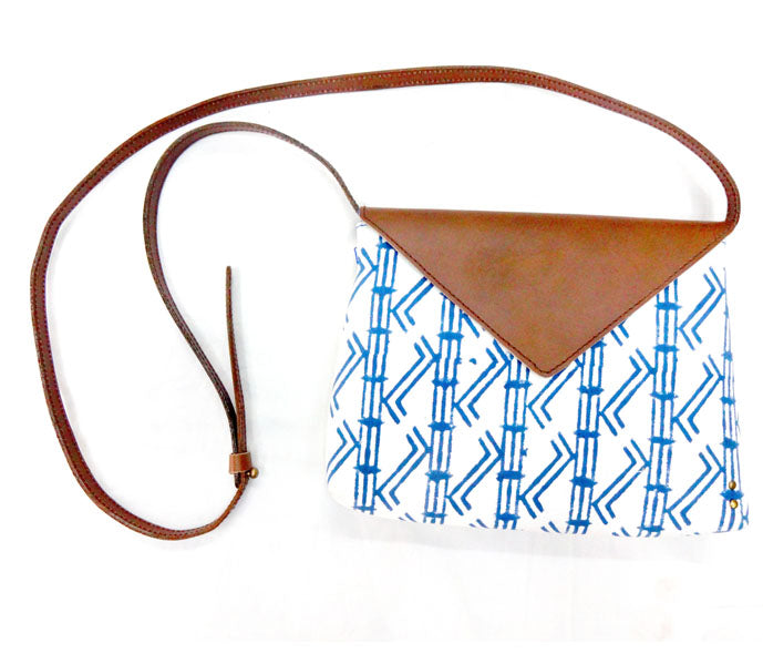 Hand Block Printed -Triangle bags
