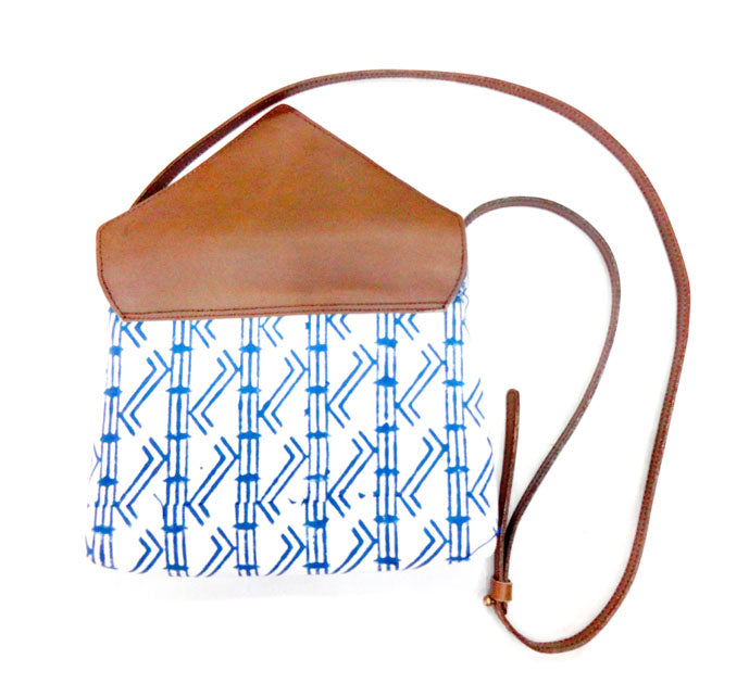 Hand Block Printed -Triangle bags