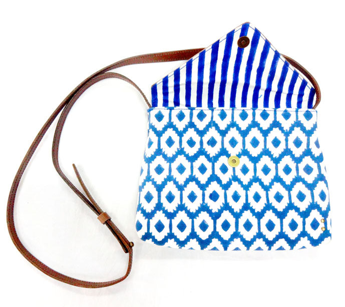 Hand Block Printed -Triangle bags
