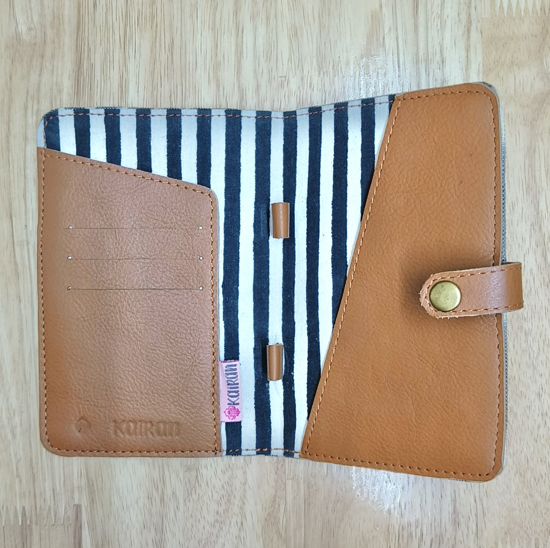 GREY Ikat Handcrafted - Meraki Passport Cover
