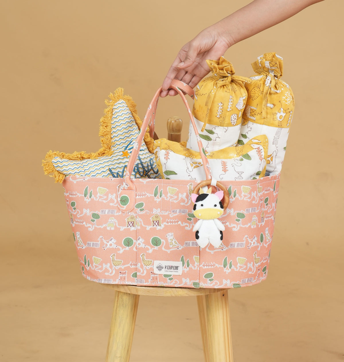 Old MacDonald had a farm Welcome To The World baby Hamper Set of 4 Pcs