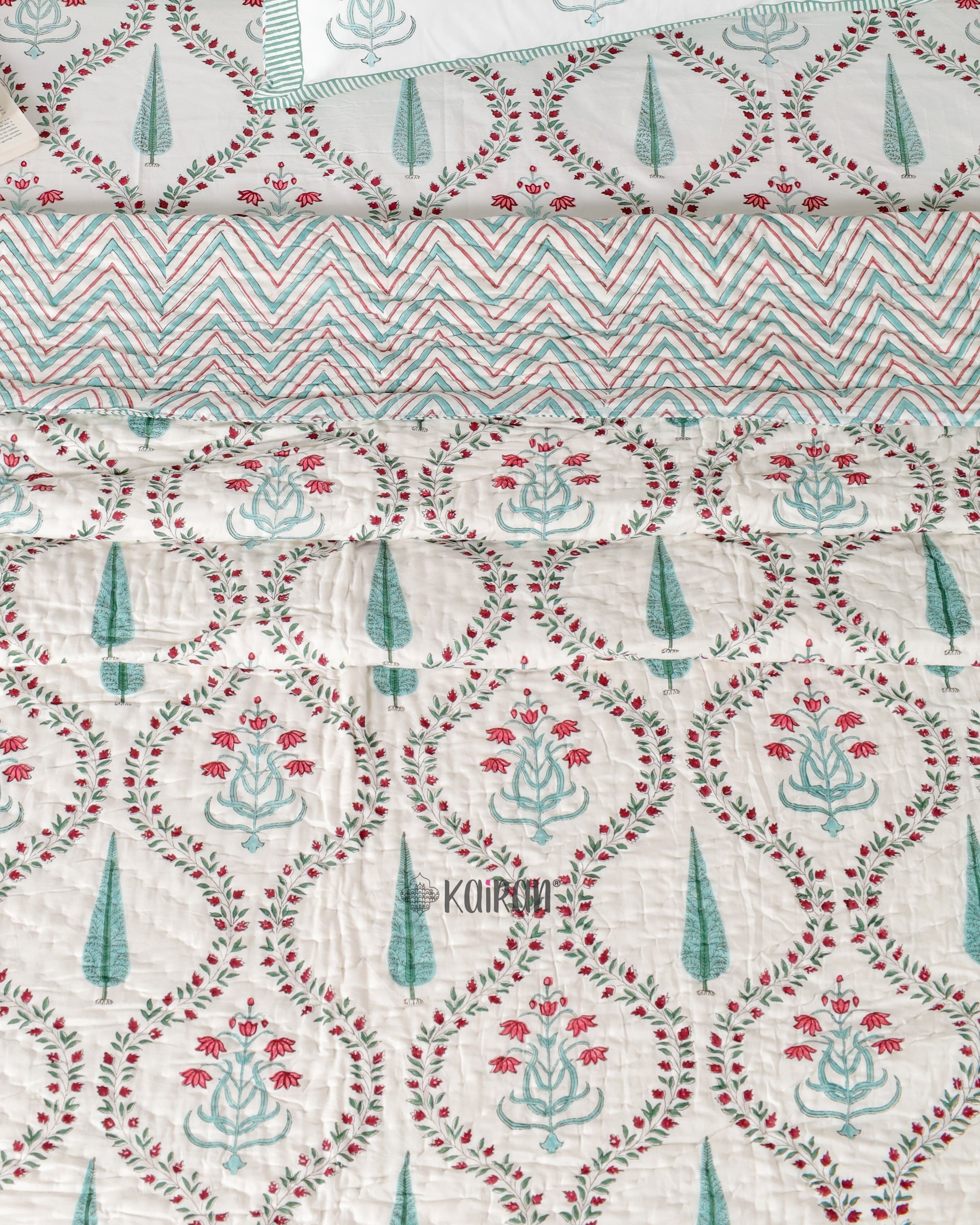 AGRA HAND BLOCK PRINTED QUILT