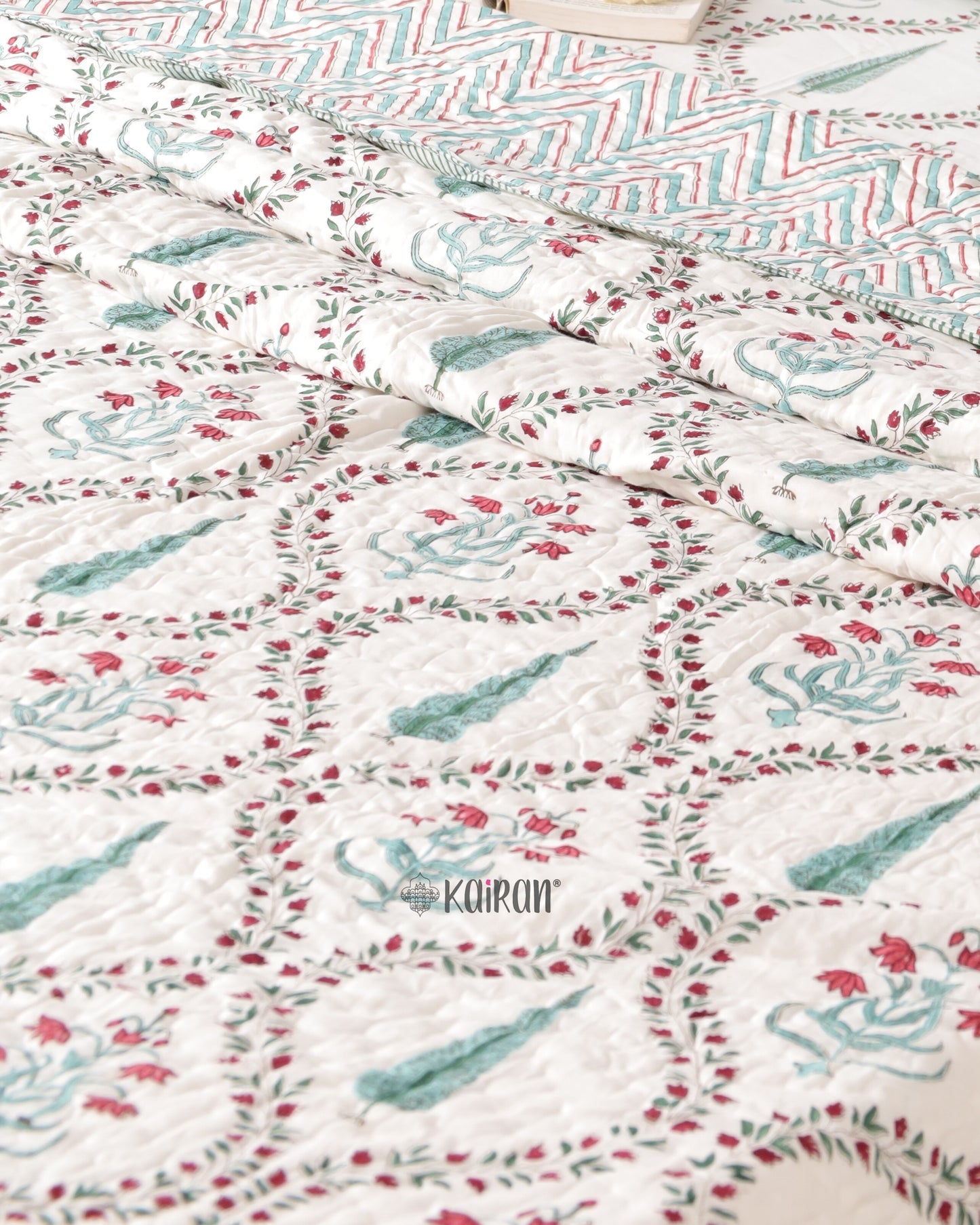 AGRA HAND BLOCK PRINTED QUILT