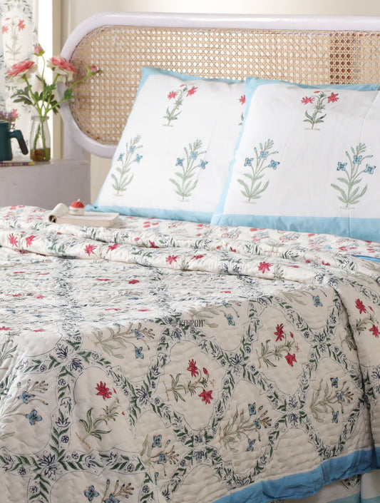 AMRITSAR HAND BLOCK PRINTED QUILT