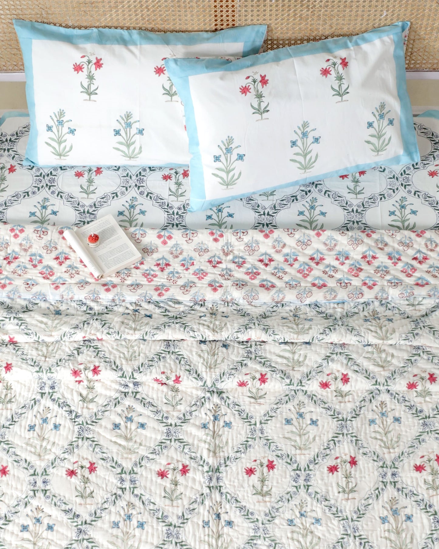 AMRITSAR HAND BLOCK PRINTED BEDDING SET