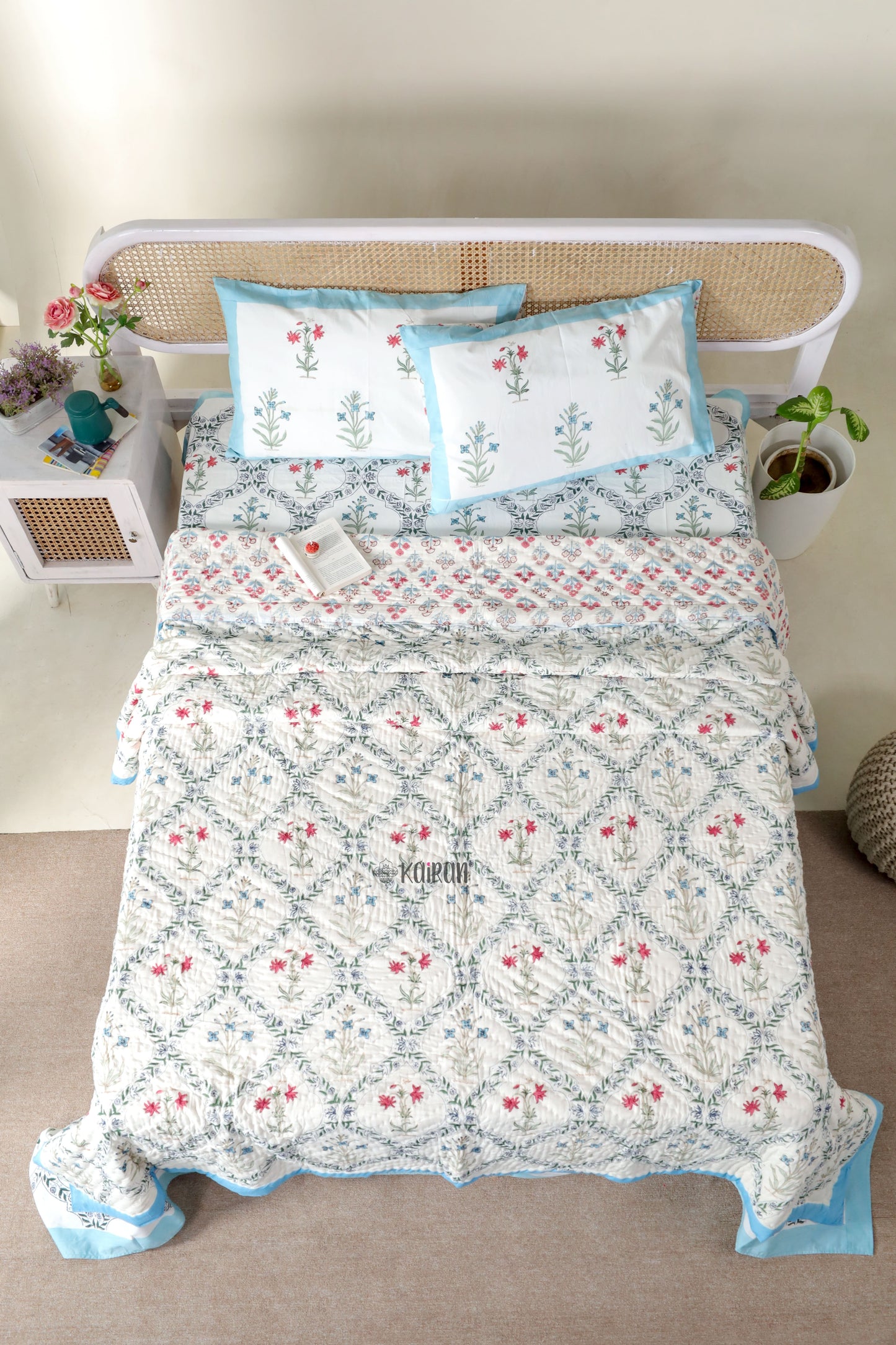 AMRITSAR HAND BLOCK PRINTED BEDDING SET