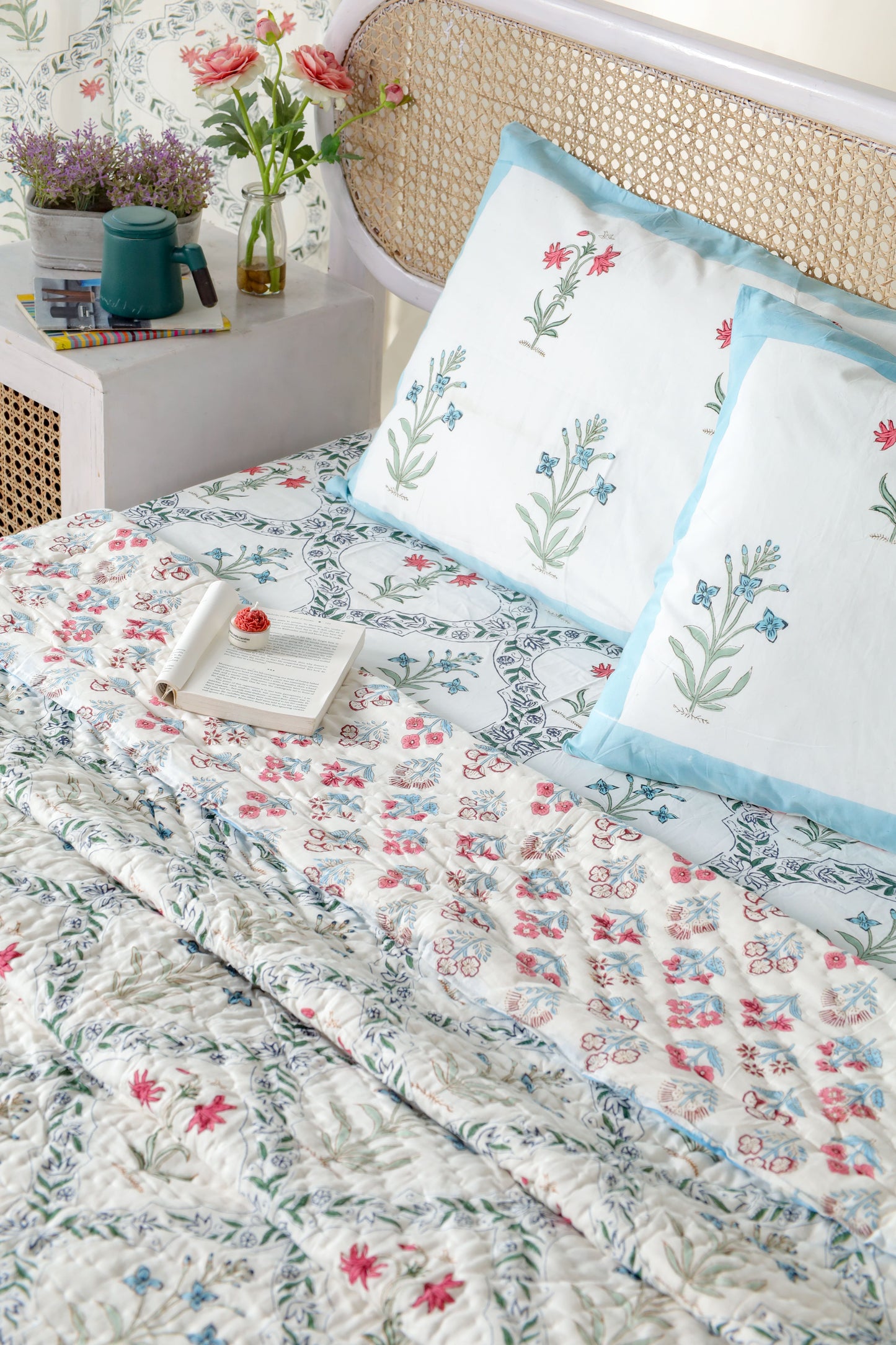 AMRITSAR HAND BLOCK PRINTED BEDDING SET