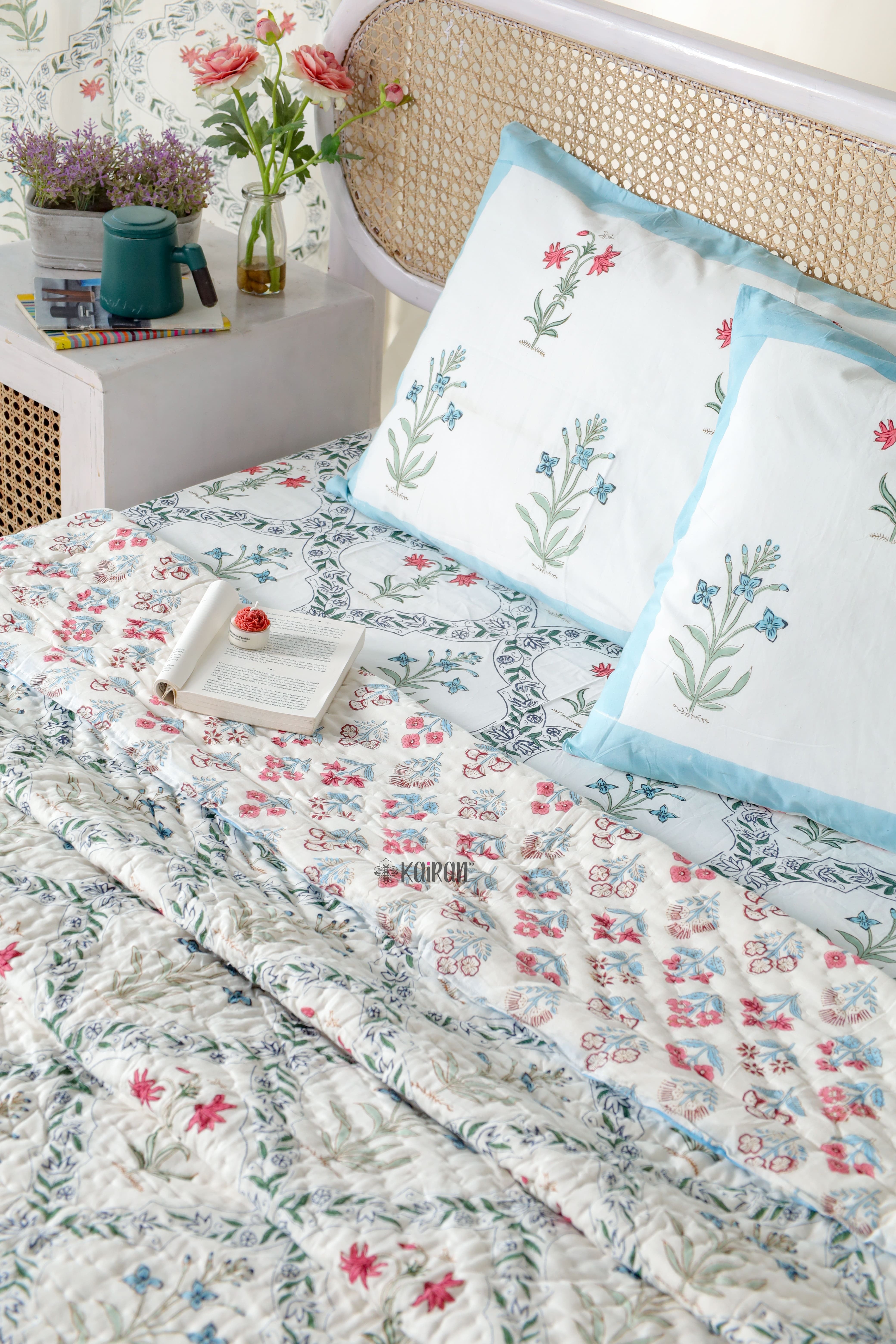 AMRITSAR HAND BLOCK PRINTED BEDDING SET